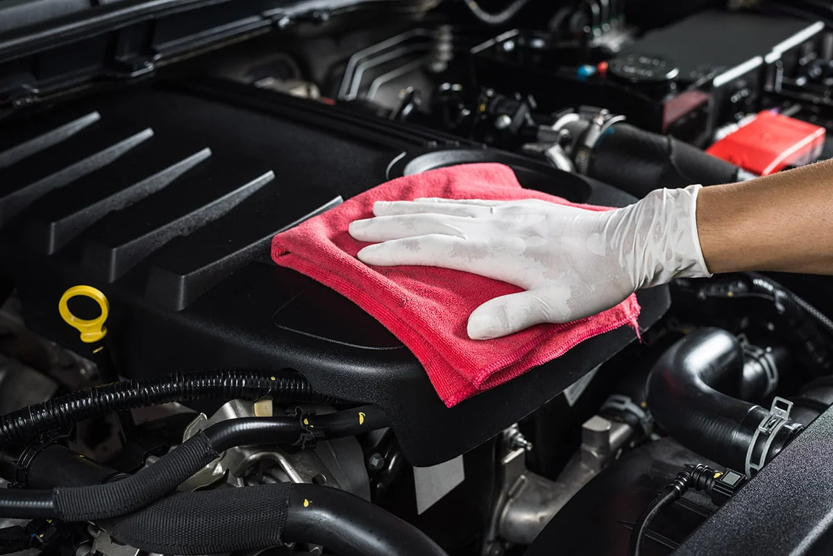Engine bay cleaning service